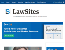 Tablet Screenshot of lawsitesblog.com